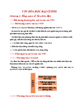 Đề cương môn Đại cương văn hóa - Trường Đại học lao động -  xã hội