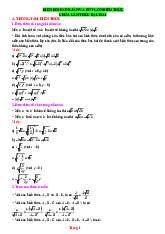 Các Dạng Toán 9 Kết Nối Tri Thức Bài 9 Biến Đổi Đơn Giản Và Rút Gọn Biểu Thức Chứa Căn Thức Bậc Hai