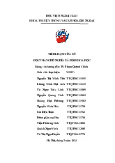 Tiểu luận môn Chủ nghĩa xã hội khoa học  -Học viện Ngoại giao.