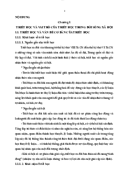 Ôn tập triết học - Triết học Mác - Lênin | Trường Đại học CNTT Thành Phố Hồ Chí Minh