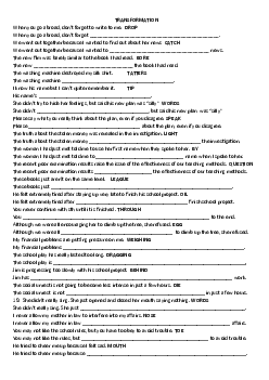 TOP 100 Sentence transformations questions with key (B2)