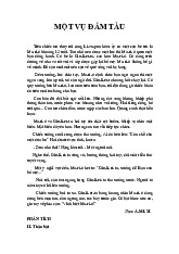 BẠN BÈ GIỮA BÃO BÃO: PHÂN TÍCH "MỘT VỤ ĐẮM TÀU" - ĐỀ TÀI HỌC TẬP