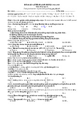 Đề khảo sát tốt nghiệp THPT 2025 môn Hóa tháng 10 có đáp án