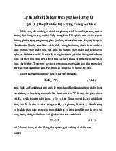 Lý thuyết nhiễu loạn trong cơ học lượng tử | Cơ học lượng tử | Trường Đại học Khoa học Tự nhiên, Đại học Quốc gia Hà Nội