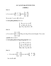 Bài tập môn Đại số tuyến tính 1 | Trường Đại học Sư phạm Kỹ thuật Thành phố Hồ Chí Minh