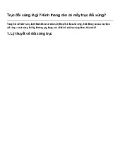 Trục đối xứng là gì? Hình thang cân có mấy trục đối xứng?