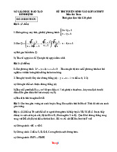 Đề TS 10 Môn Toán Sở GD Bình Định 2025-2026 Có Lời Giải Chi Tiết