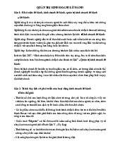 Tổng hợp kiến thức cơ bản Môn Quản trị Kinh doanh lữ hành | Đại học Văn hóa Hà Nội