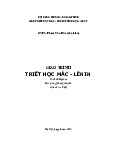 Giáo trình triết học Mác - Lênin Trình độ Đại học Đối tượng: không chuyên | Trường đại học sư phạm kỹ thuật TP. Hồ Chí Minh