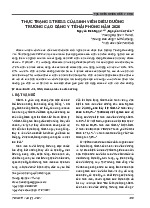 Thực trạng stress của sinh viên điều dưỡng trường cao đẳng y tế Hải Phòng năm 2020 | Tài liệu Phương pháp nghiên cứu khoa học