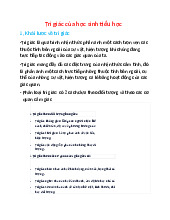 Tri giác của học sinh tiểu học - Tâm lý | Trường Đại học Sư phạm Thành phố Hồ Chí Minh