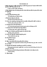 Tóm tắt nội dung vi mô nâng cao môn Kinh tế vi mô | Trường Đại học Kinh Tế Quốc Dân