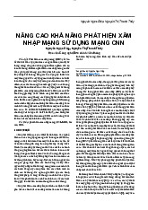 Nghiên Cứu Nâng Cao Phát Hiện Xâm Nhập Mạng Bằng CNN | Môn Cấu trúc dữ liệu và thuật toán - Đại học Sư phạm Kỹ thuật Thành phố Hồ Chí Minh