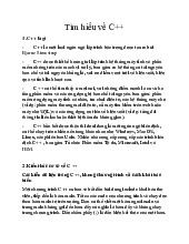 Tìm hiểu về C++ môn Công nghệ thông tin  | Trường đại học kinh doanh và công nghệ Hà Nội