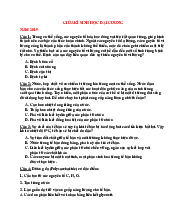 Đề kiểm tra giữa kỳ sinh học đại cương | Đại học Y Dược Huế