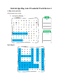 Sách bài tập tiếng Anh 4 Wonderful World Review 4