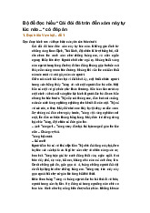 Bộ đề đọc hiểu "Cái đói đã tràn đến xóm này tự lúc nào..." có đáp án