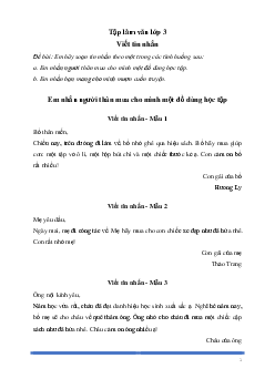 Tập làm văn lớp 3: Viết tin nhắn (14 mẫu) Tiếng Việt | Kết nối tri thức