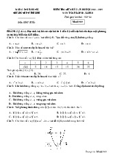 Đề giữa kỳ 2 Toán 10 năm 2024 – 2025 trường THPT Vĩnh Linh – Quảng Trị có đáp án