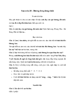 Soạn bài Hương Sơn phong cảnh - Ngữ Văn 10 Chân trời sáng tạo