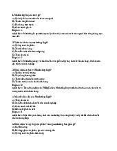 TOP các câu hỏi trắc nghiệm ôn tập học phần Marketing căn bản | Trường Đại học Phenikaa