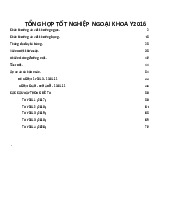 Tổng hợp tốt nghiệp ngoại khoa | Đại học Y khoa Phạm Ngọc Thạch