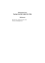 Nền tảng đại số choTopology ứng dụng và phân tích dữ liệu | Đại học Sư Phạm Hà Nội
