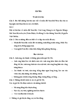 Soạn bài Gò Me - Kết nối tri thức Văn 7