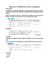 Giải SGK Tiếng Anh 12 Global Success Unit 1 Looking back
