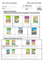 15 Minute test - Unit 7 môn Tiếng Anh lớp 4