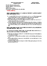 Đề thi lớn Quản trị chuỗi cung ứng | Trường Đại học Thương Mại