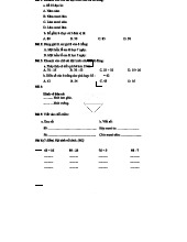 Toán 1: Bài Tập Giải Toán và Đánh Giá Kết Quả Học Tập