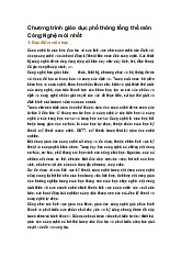 Chương trình giáo dục phổ thông tổng thể môn Công Nghệ mới nhất