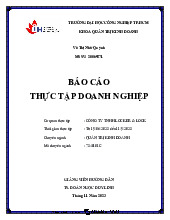 BÁO CÁO THỰC TẬP DOANH NGHIỆP TẠI LOCKER & LOCK - MSSV: 20069571