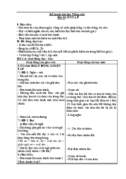 Giáo án môn Tiếng Việt 1 - Tuần 18 | Cùng học để phát triển năng lực