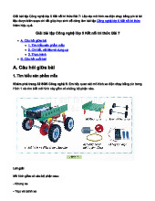 Giải SGK Công nghệ lớp 5 Kết nối tri thức Bài 7: Lắp ráp mô hình xe điện chạy bằng pin