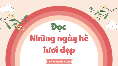 Giáo án điện tử Tiếng Việt 4 Tập Đọc Chân trời sáng tạo: Những ngày hè tươi đẹp