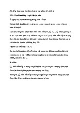 Ứng dụng đạo hàm riêng trong kinh tế học | Phương trình vi phân đạo hàm riêng | Trường Đại học Khoa học Tự nhiên, Đại học Quốc gia Hà Nội