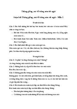 Soạn bài Tháng giêng, mơ về trăng non rét ngọt - Kết nối tri thức Văn 7
