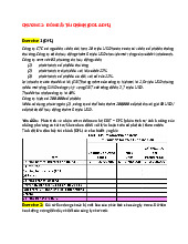 Bài tập Quản trị Tài chính | Đại học Hoa Sen