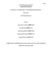 Report-1 chemical reaction - Chemistry Laboratory | Trường Đại học Quốc tế, Đại học Quốc gia Thành phố HCM