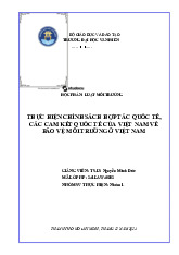 Đề cương môn Luật môi trường - Trường Đại học lao động -  xã hội