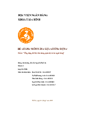 Đề Cương Môn Năng Lực Số Ứng Dụng