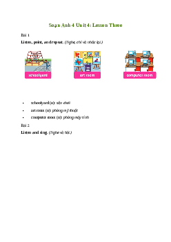 Giải Tiếng Anh lớp 4 Unit 4: Lesson Three | Family and Friends