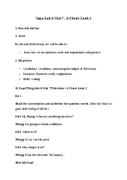 Giải Tiếng Anh 6 Unit 7: A Closer Look 2 | Global Success