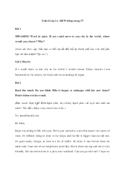 Giải Tiếng Anh 11 Unit 4: 4H Writing | Friends Global