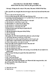 Ngân hàng câu hỏi trắc nghiệm - Pháp luật đại cương (SSH1170) | Trường Đại học Bách khoa Hà Nội