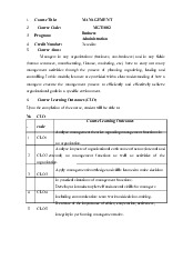 Syllabus Management 123 - Môn quản trị học - Đại Học Kinh Tế - Đại học Đà Nẵng