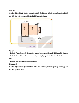 Công nghệ 11 Kết nối tri thức Bài 9: Quy trình công nghệ gia công chi tiết