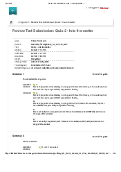 Test 02 - Into the matter - Chemistry for engineers | Trường Đại học Quốc tế, Đại học Quốc gia Thành phố HCM